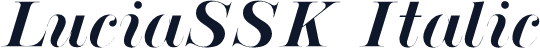 LuciaSSK Italic