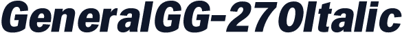 GeneralGG-270Italic