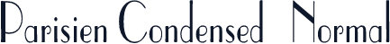 Parisien Condensed   Normal