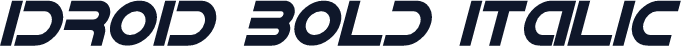 IDroid Bold Italic