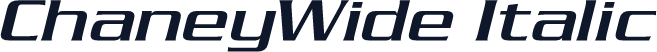 ChaneyWide Italic