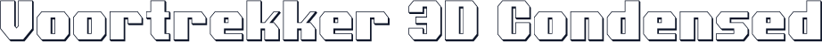 Voortrekker 3D Condensed