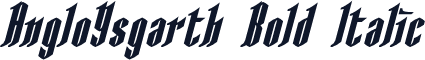 AngloYsgarth Bold Italic