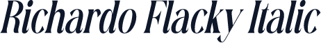 Richardo Flacky Italic