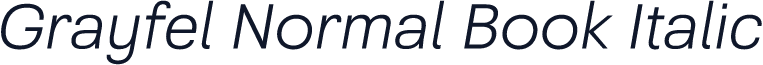 Grayfel Normal Book Italic