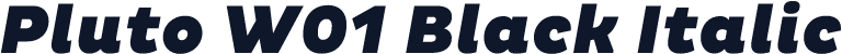 Pluto W01 Black Italic