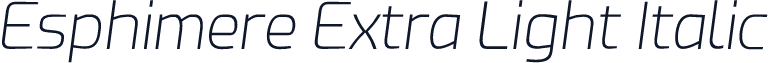 Esphimere Extra Light Italic