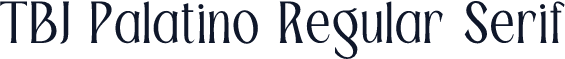TBJ Palatino Regular Serif