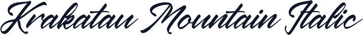 Krakatau Mountain Italic