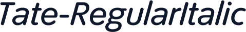 Tate-RegularItalic