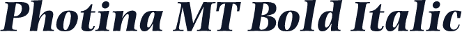 Photina MT Bold Italic