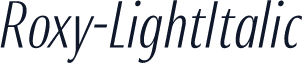 Roxy-LightItalic