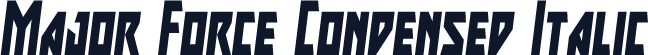 Major Force Condensed Italic