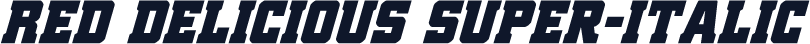 Red Delicious Super-Italic