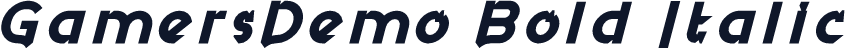 GamersDemo Bold Italic