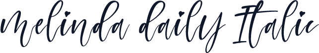 melinda daily Italic