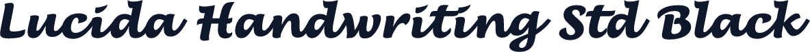 Lucida Handwriting Std Black