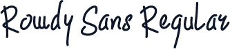 Rowdy Sans Regular