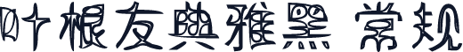 叶根友典雅黑 常规
