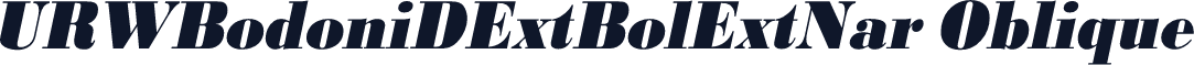 URWBodoniDExtBolExtNar Oblique