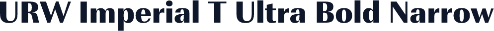 URW Imperial T Ultra Bold Narrow