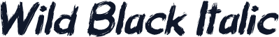 Wild Black Italic