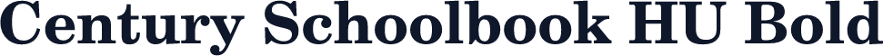 Century Schoolbook HU Bold