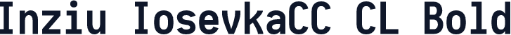 Inziu IosevkaCC CL Bold