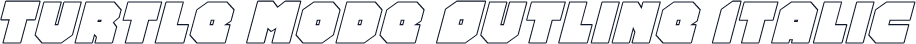 Turtle Mode Outline Italic