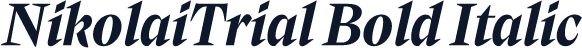 NikolaiTrial Bold Italic
