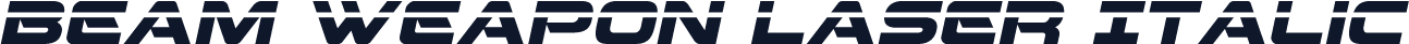 Beam Weapon Laser Italic