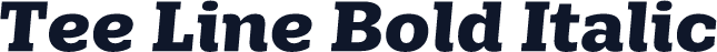 Tee Line Bold Italic