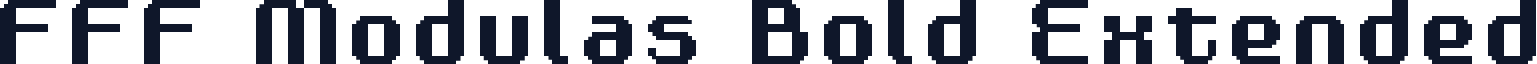 FFF Modulas Bold Extended