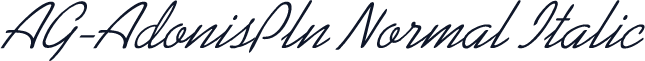AG-AdonisPln Normal Italic