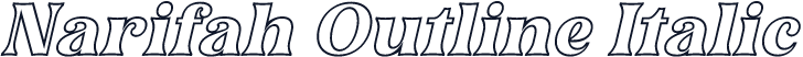 Narifah Outline Italic