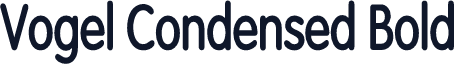 Vogel Condensed Bold
