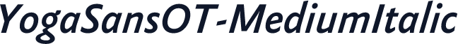 YogaSansOT-MediumItalic