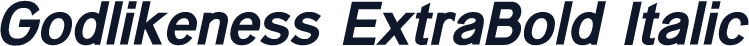 Godlikeness ExtraBold Italic