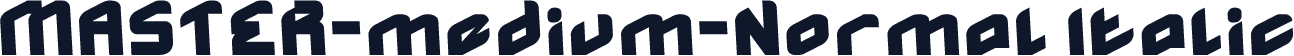 MASTER-medium-Normal Italic