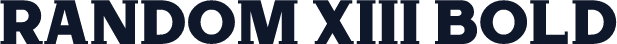 Random XIII Bold