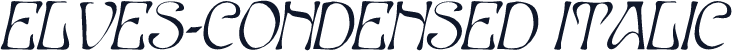 Elves-Condensed Italic