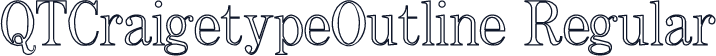 QTCraigetypeOutline Regular