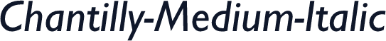 Chantilly-Medium-Italic
