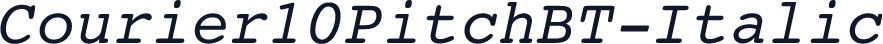 Courier10PitchBT-Italic