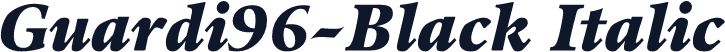 Guardi96-Black Italic