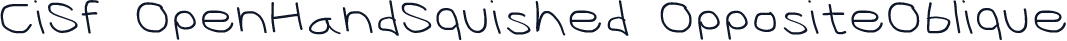 CiSf OpenHandSquished OppositeOblique