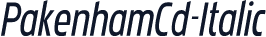 PakenhamCd-Italic