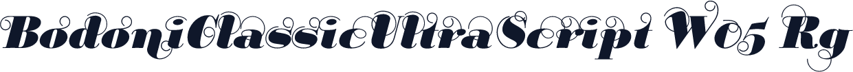 BodoniClassicUltraScript W05 Rg