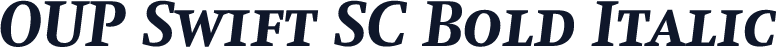 OUP Swift SC Bold Italic