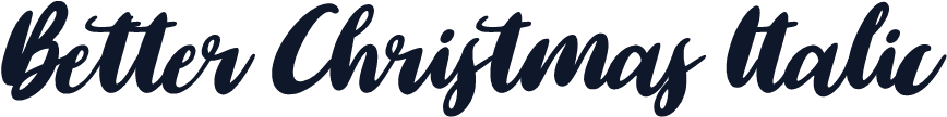 Better Christmas Italic